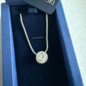 Swarovski Crystal “Angelic” Silver Pendant Necklace